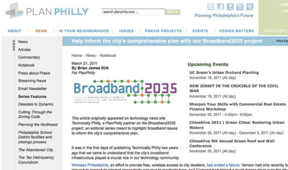 Philadelphia Enterprise Reporting Awards - Broadband 2035 (Plan Philly)