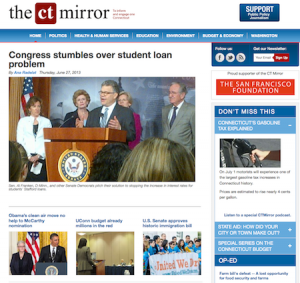 The CT Mirror homepage