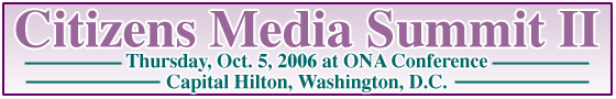 Citizens Media Summit II banner