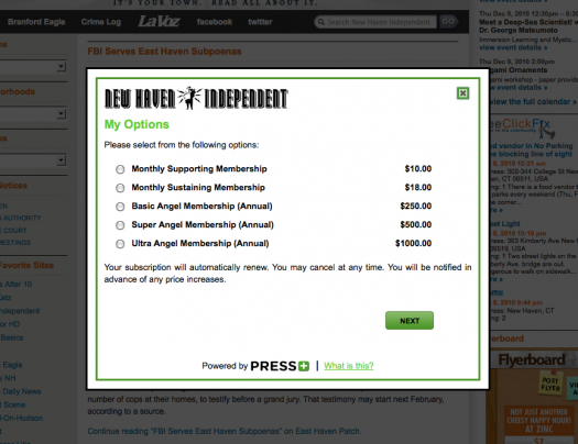New Haven Independent - Press+ 