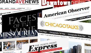 University News Sites Collage